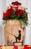 Holzart Rüster mit Pyrografie