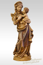 Heilige Maria mit Kind gebeizt