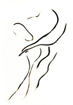 Robin VIII, Ink on paper, 51 x 76 cm, 2003
