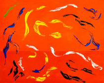 Chiquito´s Autumn Dream I, Acrylic on canvas, 80 x 100 cm, 2014/15