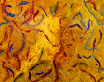 Chiquito´s Cattle Dream II (two of two, right), Acrylic on canvas, 80 x 100 cm, 2014/15