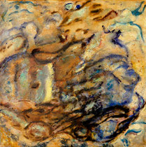 Where, where are you, Watercolor on Acrylic on canvas, 60 x 60 cm, 2013