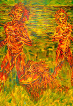 One of these mornings I, Acrylic on canvas, 70 x 100 cm, 2016