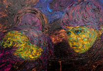 You and I   II, Acrylic on canvas, 70 x 100 cm, 2015