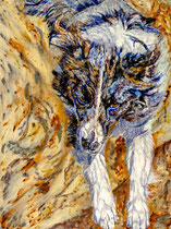 Chico II, Watercolor on canvas, 60 x 80 cm, 2013