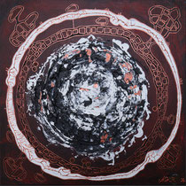 Spaziergang auf dem äußeren Ring . 60 x 60 cm