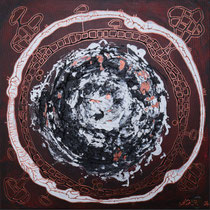 Spaziergang auf dem äußeren Ring . 60 x 60 cm