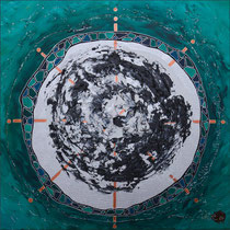 Schneesturm . 60 x 60 cm