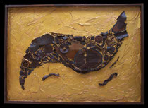 METALLICON FOSSIL "Pedwar" . 140 x 100 cm *