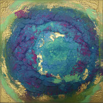 Zarter Mond 2 . 40 x 40 cm *