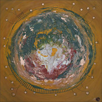 Kupferfarn . 80 x 80 cm