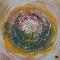 Adern aus Licht . 80 x 80 cm