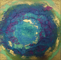 Zarter Mond 1 . 40 x 40 cm *
