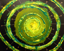 Geburt von Exoplaneten aus der Grünen Galaxy . 100 x 80 cm *