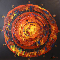 Mutterplanet . 60 x 60 cm