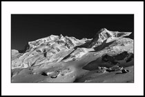 Monte Rosa mit Liskamm, Walliser Alpen.
