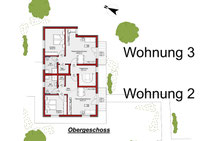 Obergeschoß Wohneinheit 2 und 3