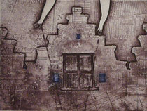 by Yuriko Miyoshi, Land31-3/25, printed in two colors from a copper plate /15x20cm/2008/ Price: € 160(incl. frame)