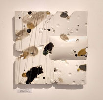 by Toshi Takeuchi, Un Matin d'hiver-3, Porcelian, stoneware en glaze-25.5x25.5cm /Price:€300 