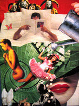 Regando la Imaginación (collage tradicional) VENDIDA