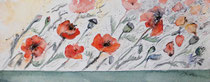 Mohnblumenwiese im Wind - 20x50