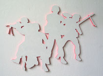 small-size-shining-soldiers, 2010, 55 x 78 cm (Acryl auf MDF)