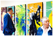 Sarah Esslinger-Dahlmann, große Ausstellung in der VHS Oldenburg, Vernissage