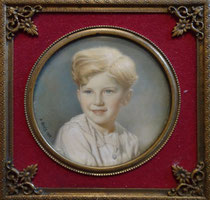 enfant aux yeux bleus 1938 miniature André Aaron Bilis