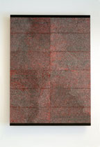 5. Arbeit 2004, 59 x 42 cm, Ritzzeichnung, Öl auf Papier/MDF