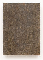 98. Arbeit 2016, 25,5 x 18 cm, Ritzzeichnung,Öl auf Laminat, Kunstmuseum Bonn
