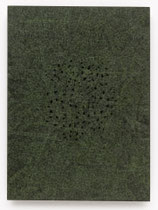 8. Arbeit 2017, 42 cm x 31 cm, Ritzzeichnung, Ölfarbe auf Resopal