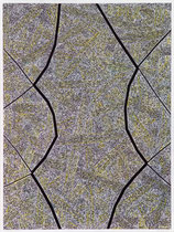66. Arbeit 2002, 28 x 21 cm, Ritzzeichnung, Öl auf Papier