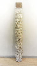 5 -"Verflechtungen", 200x30cm, Papier azf Holz | Foto: Gaby Sann