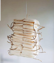 17 - "Torre 1 ", 20x 35cm, Papier und Kordel | Foto: Gaby Sann 