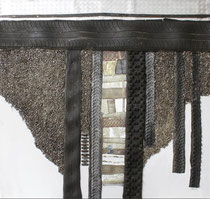 2 - "Was bleibt ist Strucktur", 120x120cm, Collage | Foto: Gaby Sann