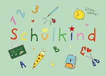 Schulkind bunt