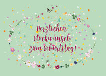 Glückwunsch Kranz Konfetti