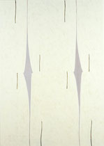 Songbird #6, 2018, 80 x 57 cm, Eitempera auf Voile