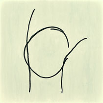 Intuition 17, 2021, 40*40 cm, Eitempera auf Canvas Panel