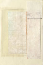 edges 12, 2025, 41,9*29,7 cm, eitempera, graphit, lack, awagami papier, transparentpapier