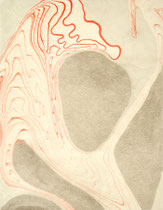 from water 12, 2023, 31,5*24,5 cm, tusche auf wasser auf awagami papier