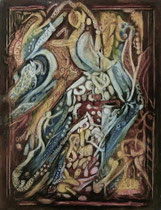Aus Samen entstanden, 1996, Öl auf Holz, 42x32