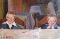 Kinderportrait, 2004, Acryl auf Leinwand 100x80