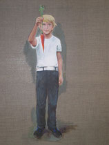 Hochzeitsbild Er, 2010, Acryl auf Leinwand 100x80