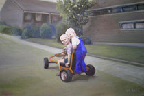 Kinderportrait, 2004, Acryl auf Leinwand 100x80