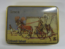 2795/ Blechdose "Crüvell's Brera" ~1930, L 11,5cm, EUR 20,-