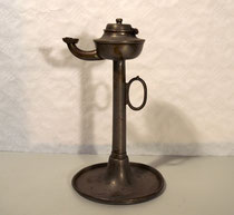 3695/ Öllampe ~1800, Zinn, H 26cm, EUR 79,-