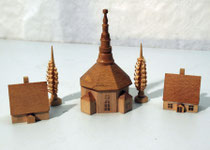 4096/ Holzdorf ~1930, Erzgebirge, H Kirche 11cm, EUR 26,-