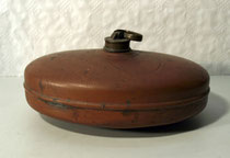 3896/ Wärmflasche ~1900, Kupfer, H 14, L 29, B 20cm, EUR 26,-