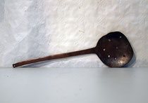 4214/ Siebkelle ~1900, Kupfer im Stück, L 38 cm, EUR 18,-